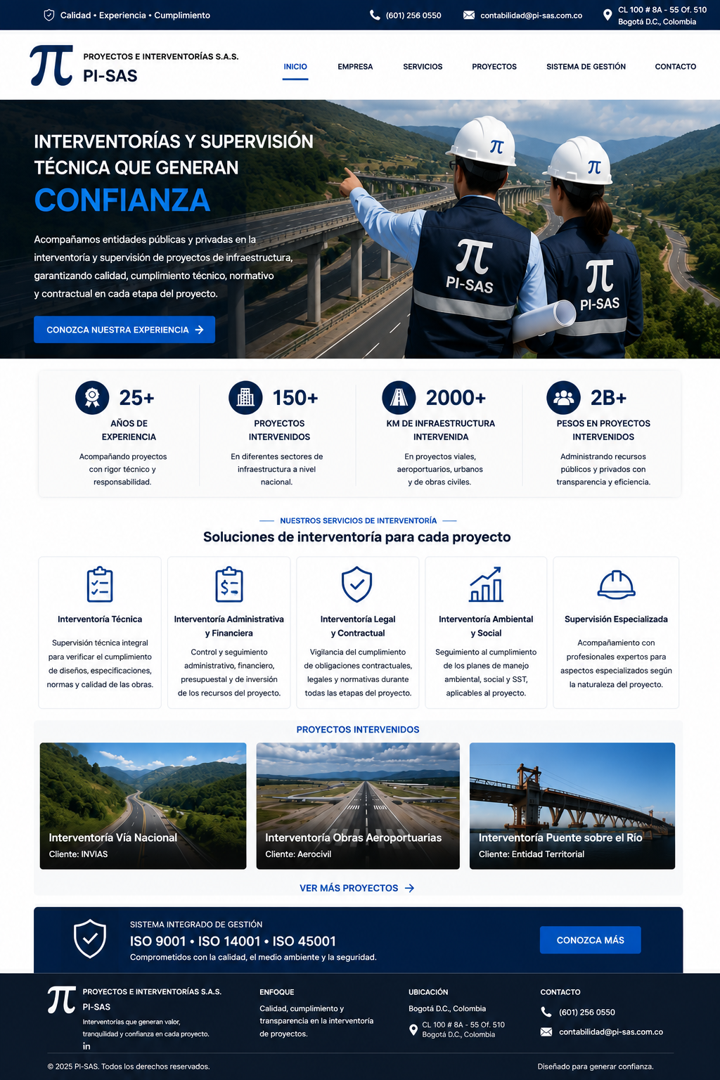 PI-SAS Interventoría de proyectos de ingeniería
